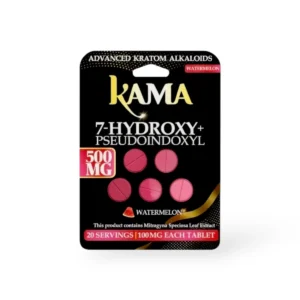 kama 7 hydroxy pseudoindoxyl chewable tablets black watermelon 100mg per tablet 5ct 72107