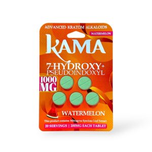 kama 7 hydroxy + pseudoindoxyl chewable tablets watermelon 200mg per tablet